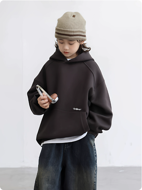 Sweat à capuche noir oversize