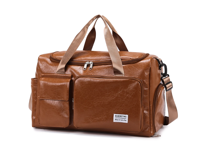 Sac de voyage en cuir marron