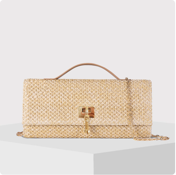 Sac à main en raphia