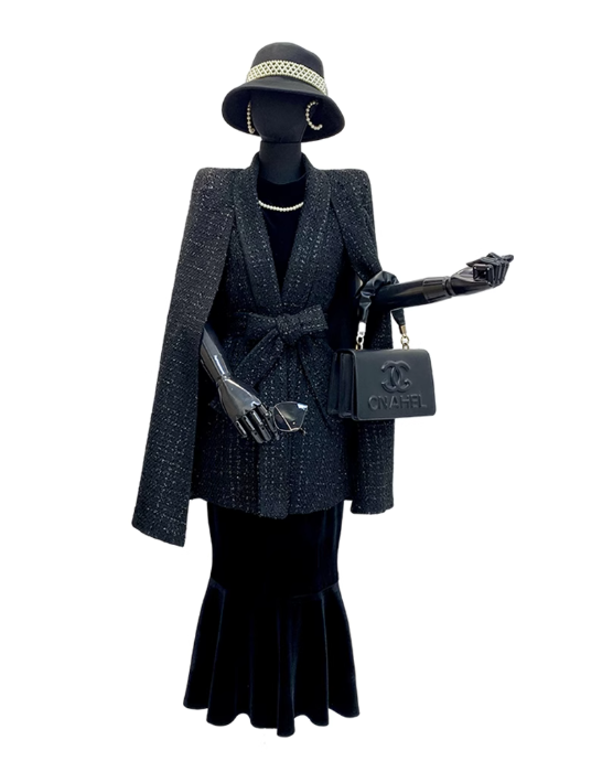 Manteau noir élégant