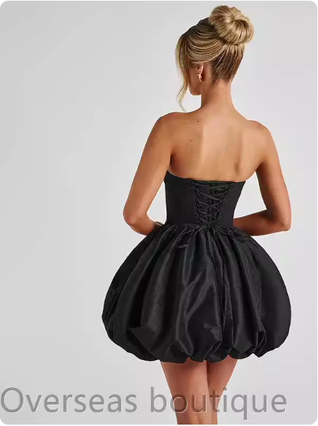 Robe bustier rose élégante