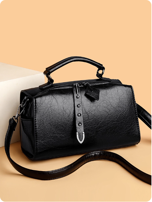 Sac à main en cuir marron