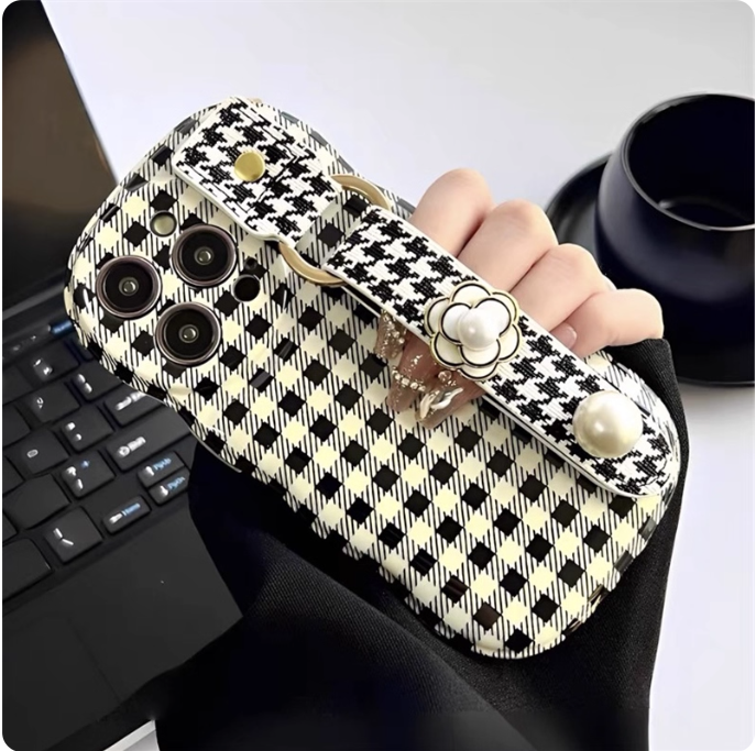 Coque de téléphone à motif léopard avec sangle