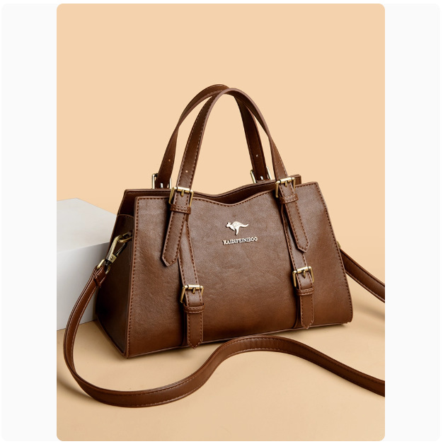Sac à main en cuir beige