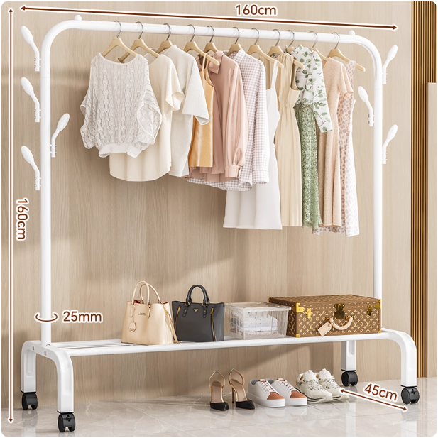 Portant de vêtements en métal