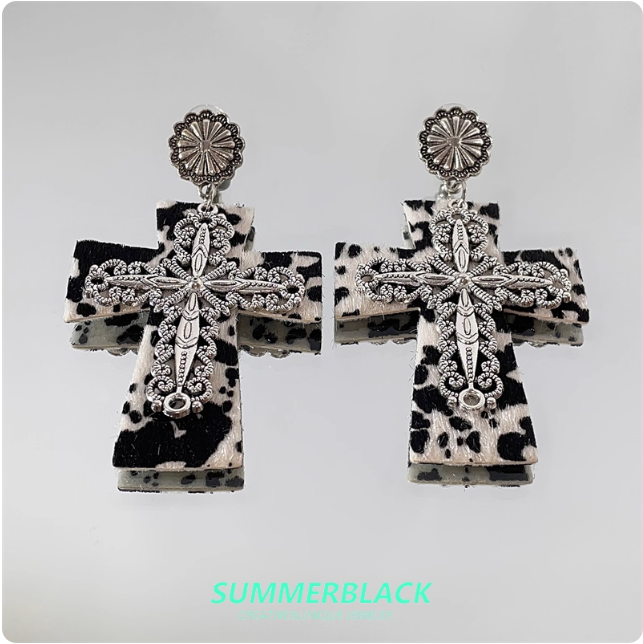 Boucles d'oreilles croix