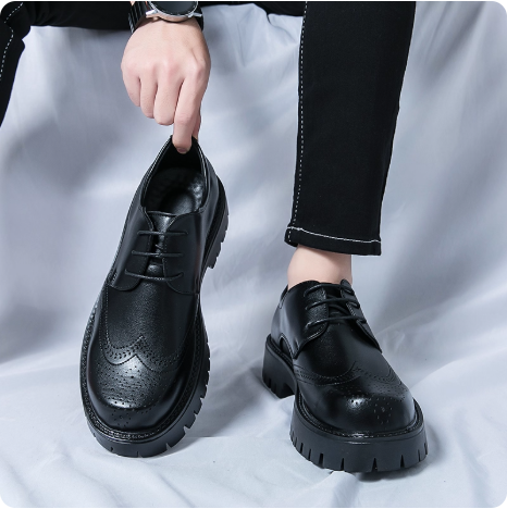 Mocassins en cuir verni pour homme