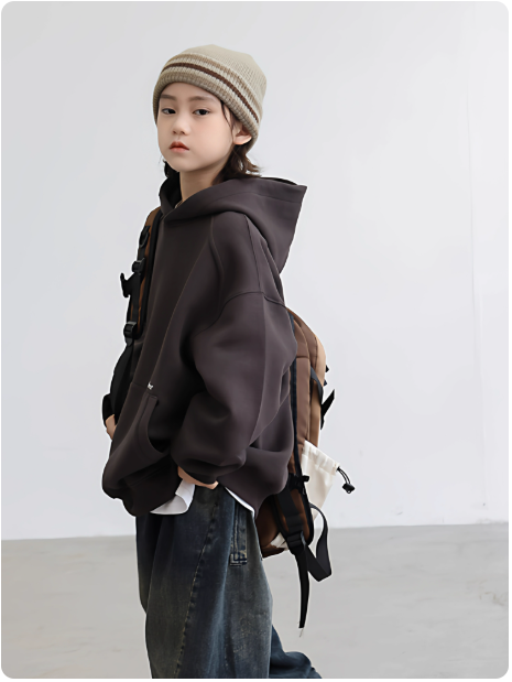 Sweat à capuche noir oversize