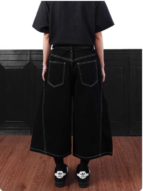 Short cargo large noir