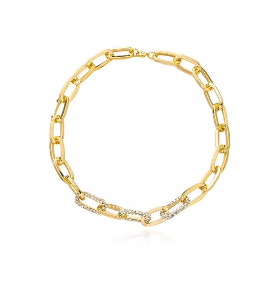 Collier chaîne doré