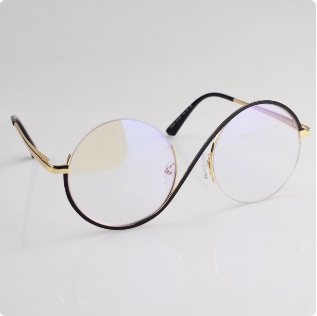 Lunettes rondes élégantes