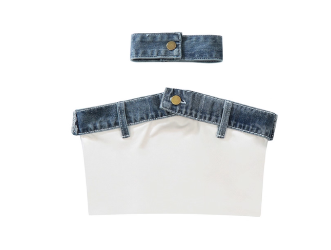 Veste en jean déstructurée