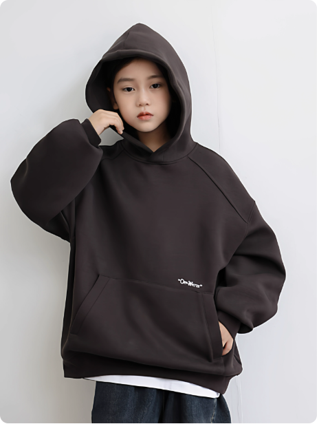 Sweat à capuche noir oversize