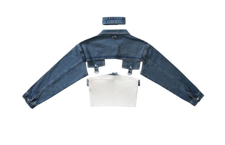 Veste en jean déstructurée