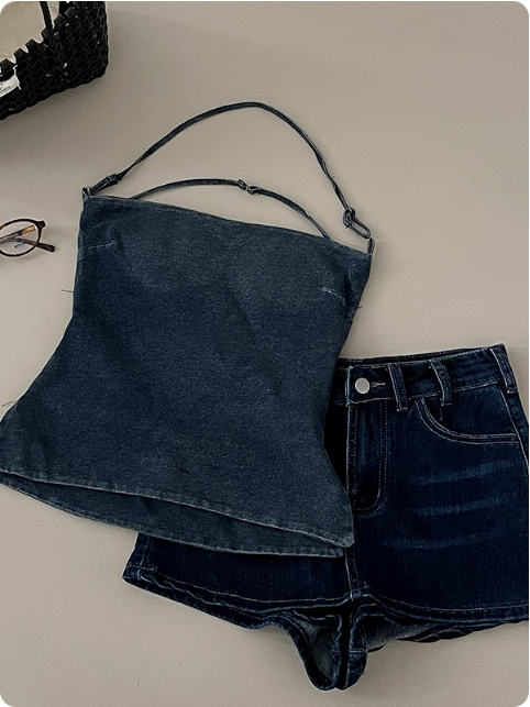 Ensemble en denim pour femmes