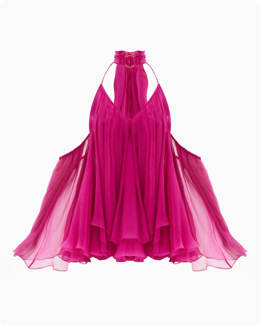 Robe de soirée noire fluide