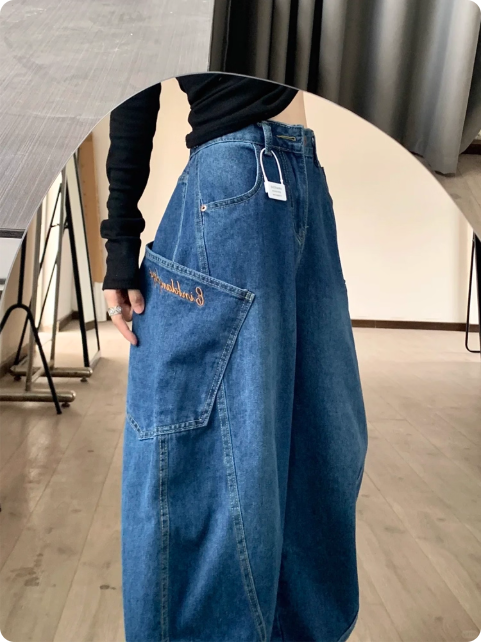 Jean large pour femme