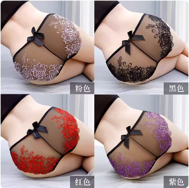 Culottes transparentes en dentelle