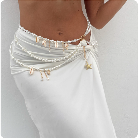 Jupe blanche asymétrique