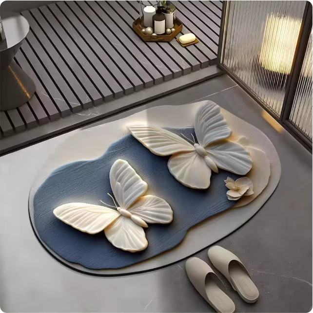 Tapis papillon 3D