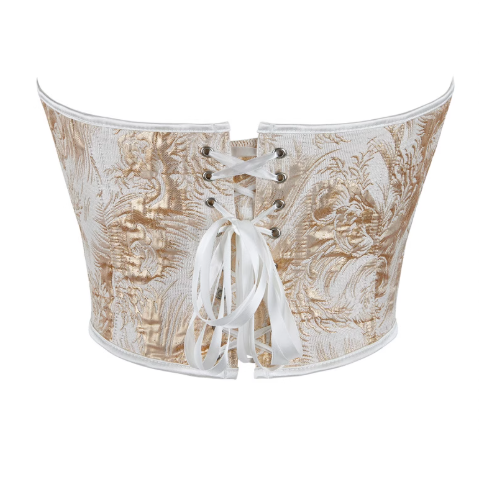 Corset brocart doré