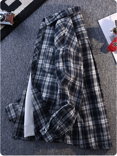 Chemise à carreaux pour homme