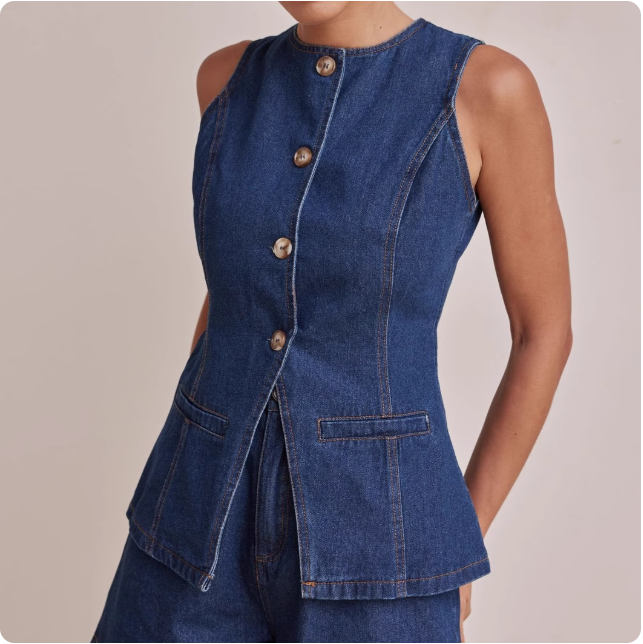 Ensemble débardeur et short en jean