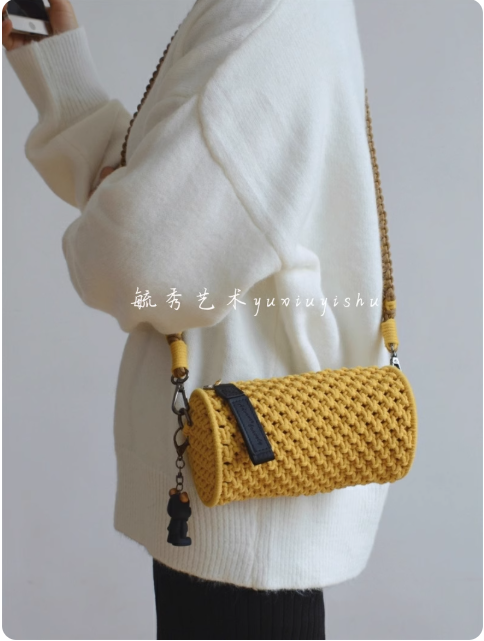 Sac bandoulière crocheté