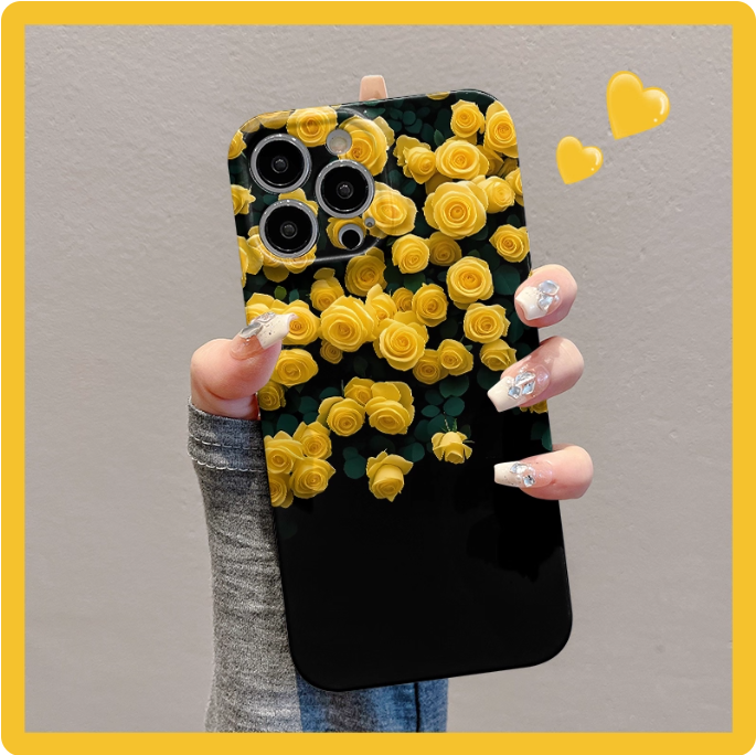 Coque de téléphone à motif de roses