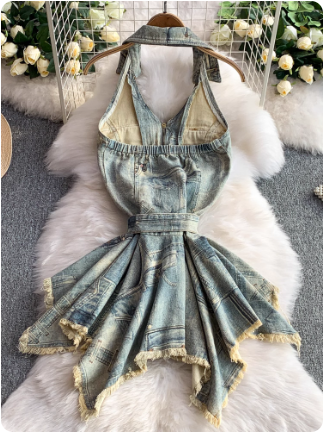 Robe en jean décontractée