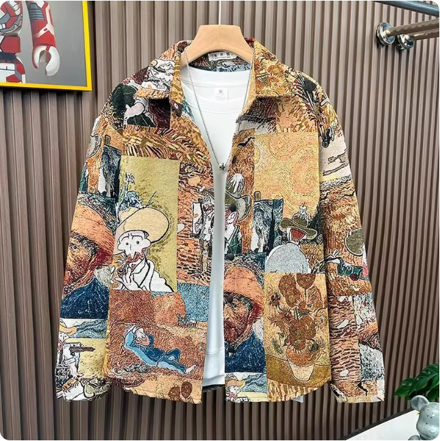 Veste patchwork artistique