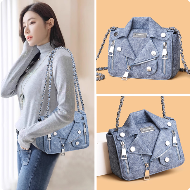 Sac à main veste en jean
