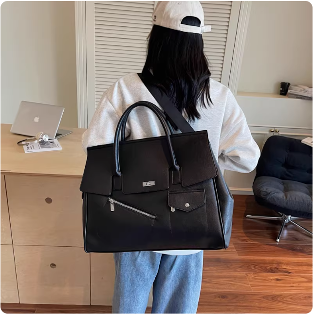 Sac cabas marron élégant