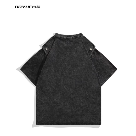T-shirt en denim noir