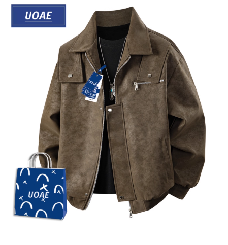 Veste en daim noir UOAE