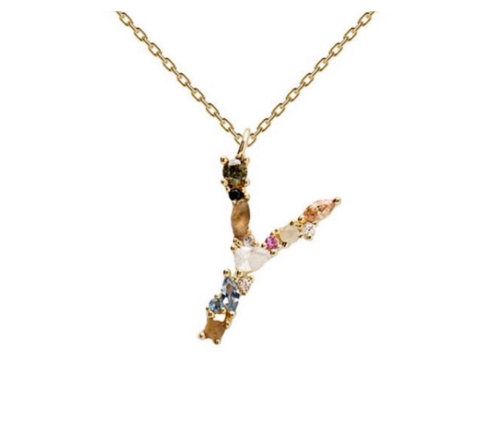 Collier pendentif lettre personnalisée