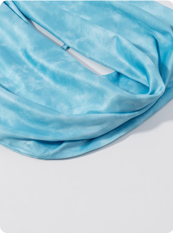 Top dos nu bleu à coquillage
