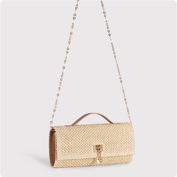 Sac à main en raphia