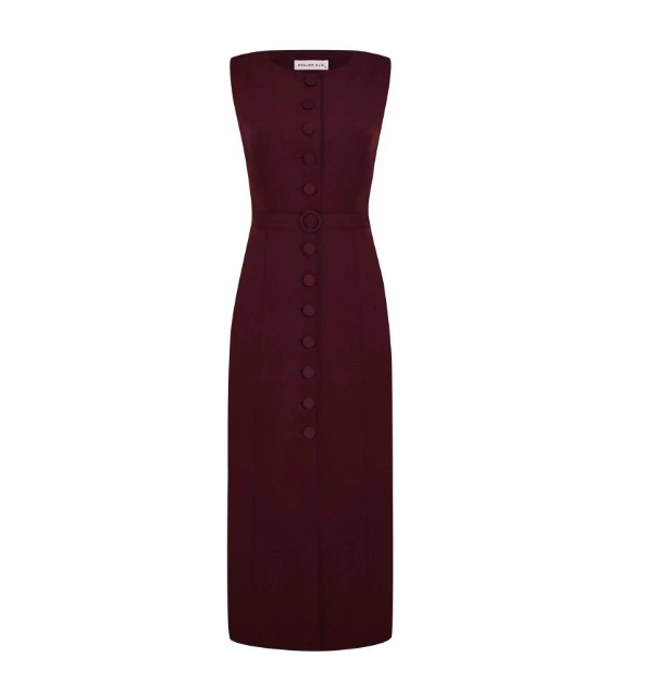 Robe longue noire sans manches