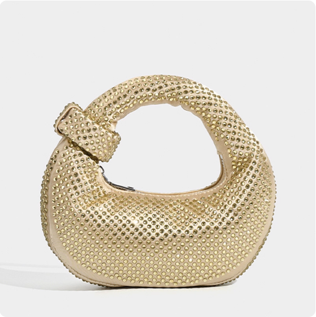 Sac à main en jean avec strass
