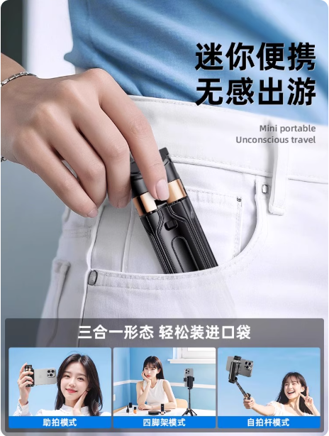 Mini perche à selfie Bluetooth
