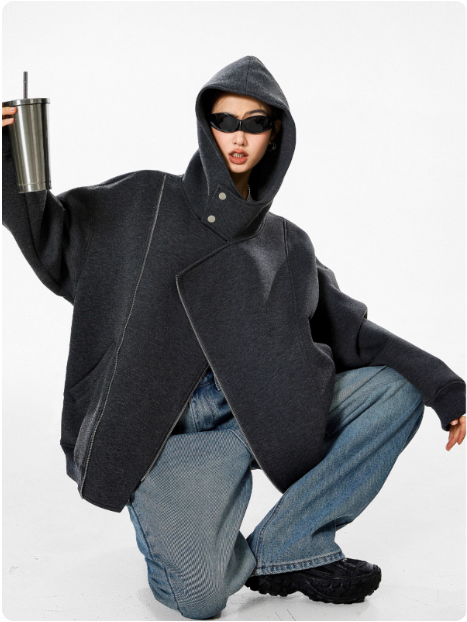 Veste oversize grise