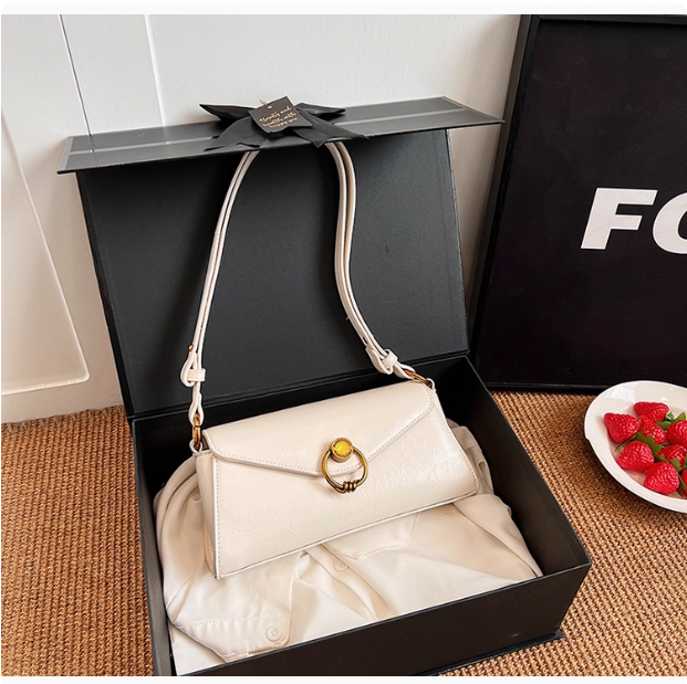 Sac à main en cuir marron