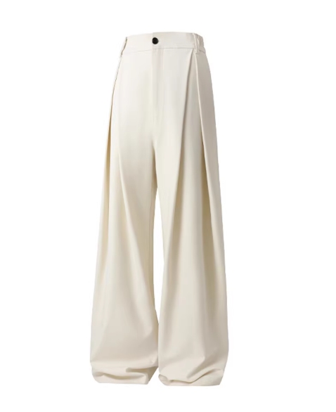Pantalon large gris