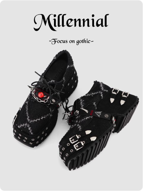 Chaussures plateforme gothiques