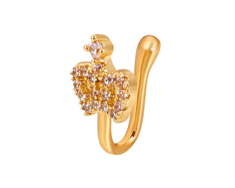 Piercings de nez en argent ornés de zircons