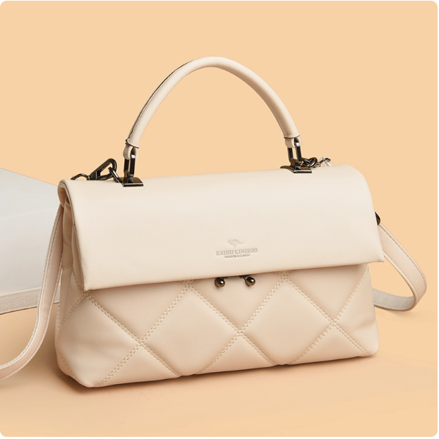 Sac à main en cuir bordeaux