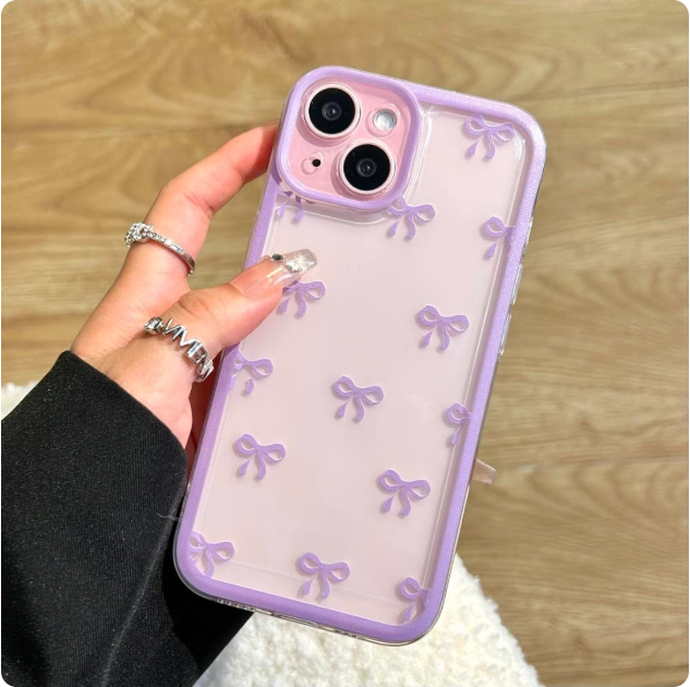 Coque pour iPhone avec petits nœuds