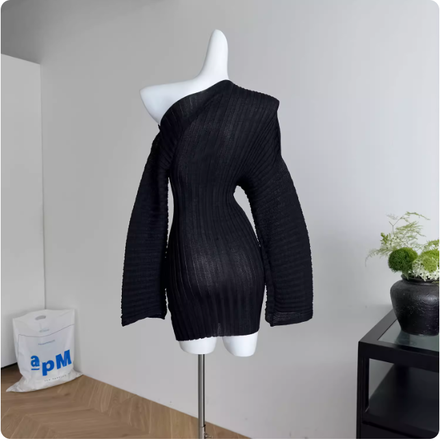 Robe pull asymétrique