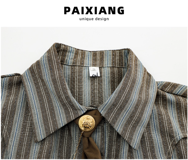 Chemise vintage à rayures pour enfant